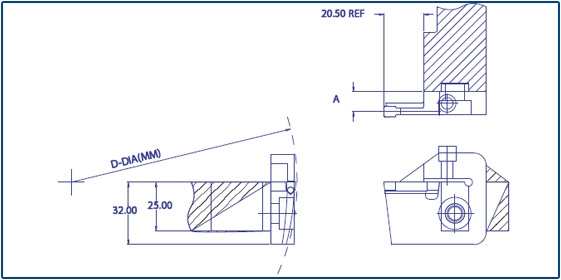LH Curve - LH External - CAD Drawing
